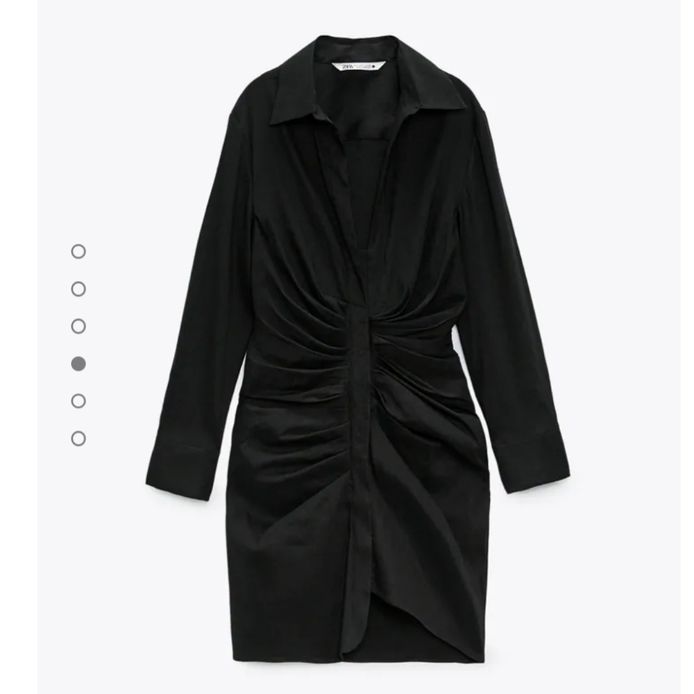 Zara Draped Linen Dress